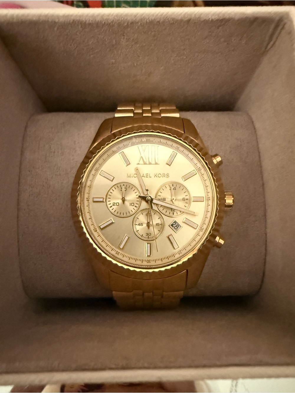 Michael Kors Gold-Tone Chronograph Watch